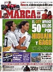 Πρωτοσέλιδο εφημερίδας Marca