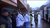 Η άφιξη της Εθνικής στο «Μπίλινο Πόλιε»