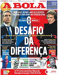 Πρωτοσέλιδο εφημερίδας A BOLA