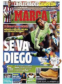 Πρωτοσέλιδο εφημερίδας Marca