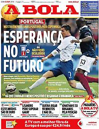 Πρωτοσέλιδο εφημερίδας A BOLA
