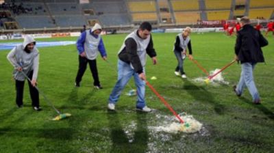 Εργοτέλης-Ολυμπιακός 0-0 (Οριστική διακοπή)