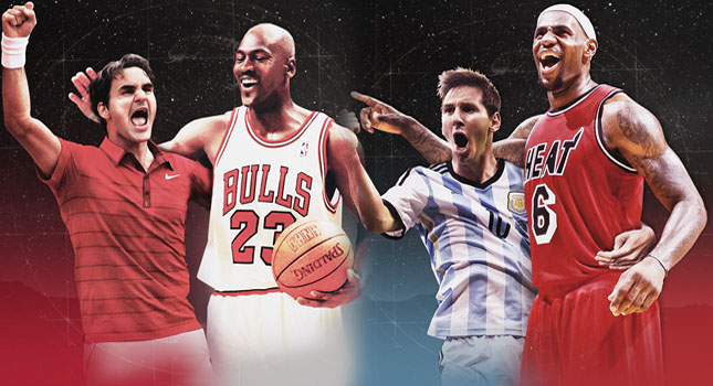 Γιατί αγκαλιάζονται Μέσι, Φέντερερ, Τζόρνταν και ΛεMπρόν;