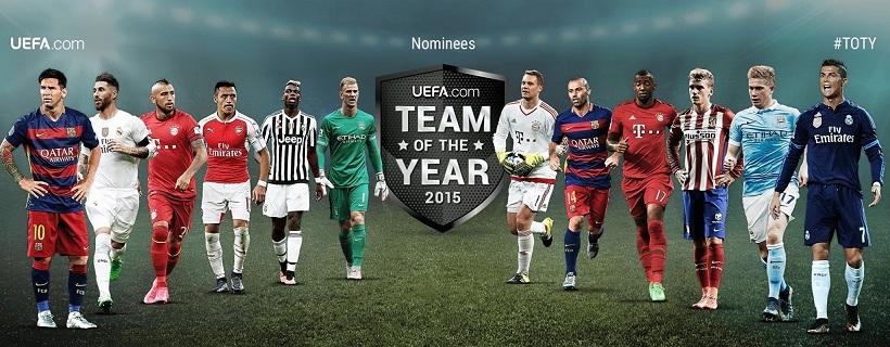 Οι υποψήφιοι για την κορυφαία ομάδα της χρονιάς από την UEFA
