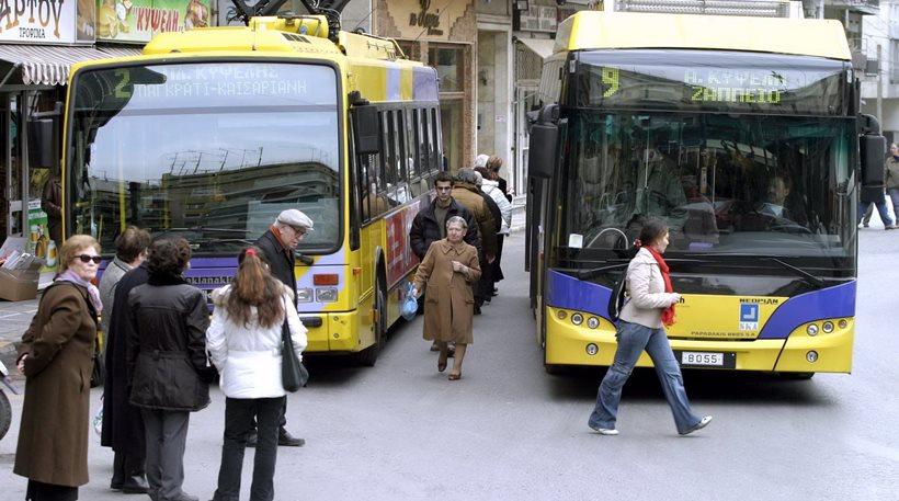 Από τις 09:00 έως τις 21:00 θα κυκλοφορούν σήμερα λεωφορεία και τρόλεϊ