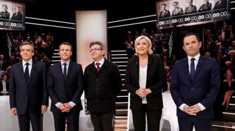 Κόντρες και υποσχέσεις στην τηλεμαχία των υποψηφίων για τη γαλλική προεδρία