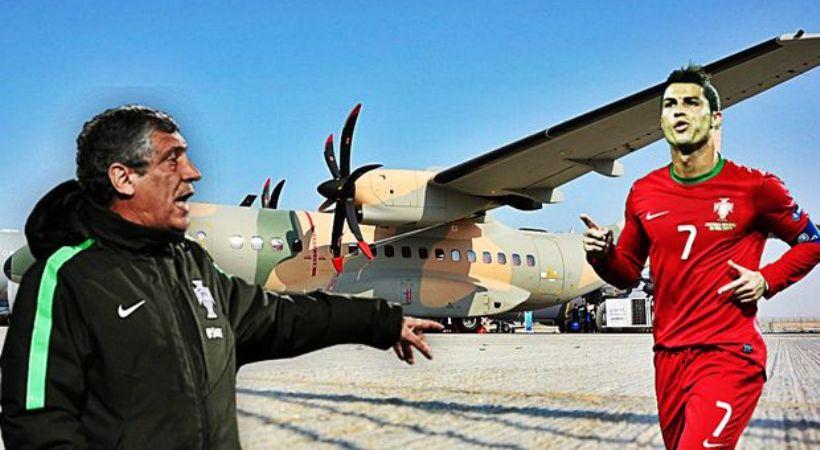 Με αεροπλάνο… του στρατού στην Ανδόρα η εθνική Πορτογαλίας (video)