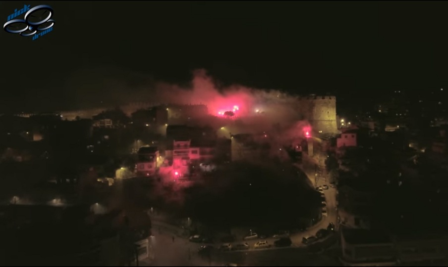 Το εντυπωσιακό πάρτι των οπαδών του ΠΑΟΚ (Drone)