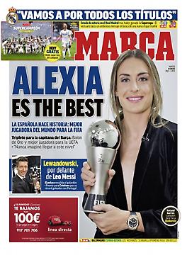 Πρωτοσέλιδο εφημερίδας Marca Marca