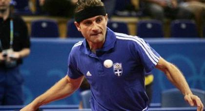 Οι αντίπαλοι Γκιώνη και Κρεάνγκα στο πινγκ-πονγκ