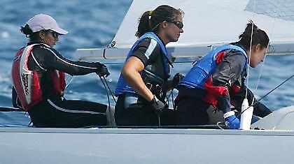 14η η Μαντζαράκη στην πρώτη ιστιοδρομία