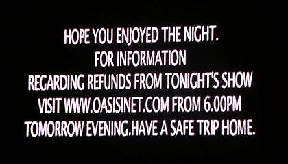 Oasis: Τα λεφτά τους πίσω