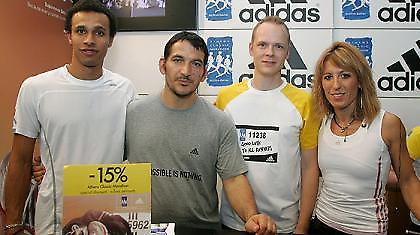 Δήμας και Δεβετζή στην έναρξη του Μαραθωνίου