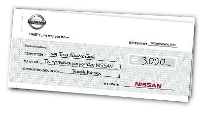 Επιταγές…έκπτωσης Nissan