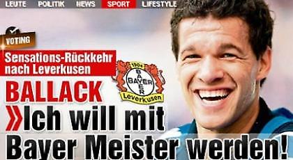 Μπάλακ: «Πρωτάθλημα με τη Λεβερκούζεν»