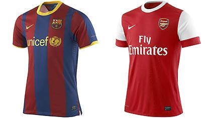 Οι νέες εμφανίσεις της Μπαρτσελόνα και της Άρσεναλ