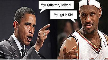 Λεμπρόν Τζέιμς vs Mπαράκ Ομπάμα
