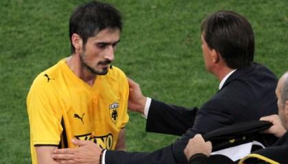 Κάκωση στο γόνατο ο Λυμπερόπουλος