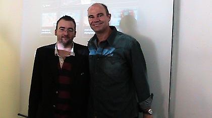 Ο Μιχάλης Τριανταφυλλίδης στο Κέντρο Αθλητικού Ρεπορτάζ