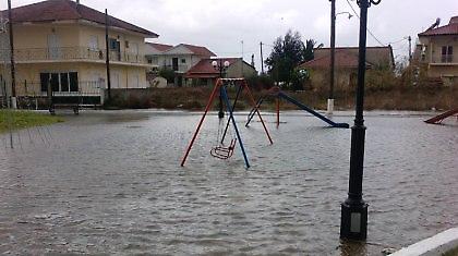 Πλημμύρισε τη νύχτα η Κέρκυρα