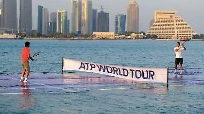 Ναδάλ-Φέντερερ έπαιξαν τένις στο… νερό!