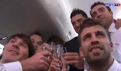 Το γιόρτασαν μαζί Μέσι, Τσάβι και Ινιέστα (video)