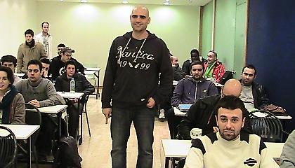 Ο Κώστας Αρσενιάδης στο Κέντρο Αθλητικού Ρεπορτάζ