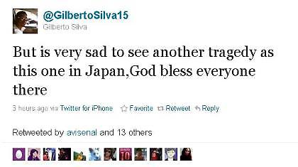 Ο Ζιλμπέρτο για το σεισμό στην Ιαπωνία