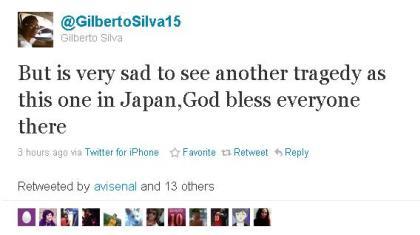 Ο Ζιλμπέρτο για το σεισμό στην Ιαπωνία