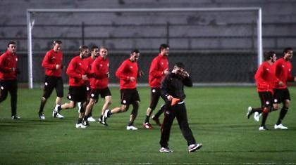 Καρέ-καρέ η προπόνηση του Ολυμπιακού