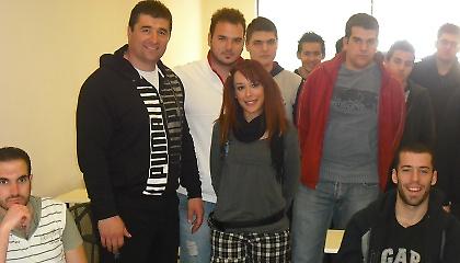 Ο Θάνος στο Κέντρο Αθλητικού Ρεπορτάζ