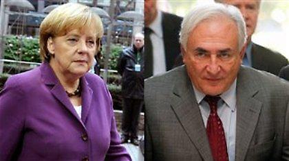 Συνάντηση Μέρκελ-Στρος Καν με φόντο την κρίση