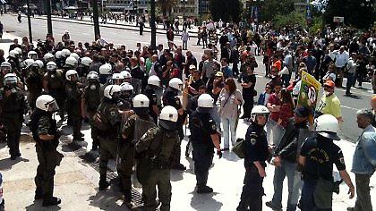 Επεισόδια στο προαύλιο του κοινοβουλίου