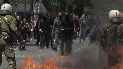 Έκτροπα και τραυματίες στο κέντρο της Αθήνας