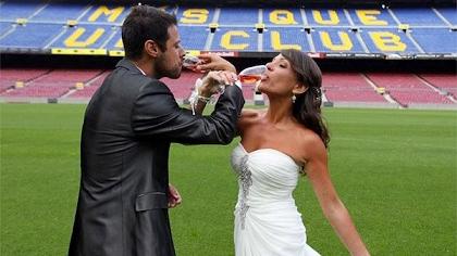 Ο πρώτος γάμος στο «Καμπ Νου» (pic/video)