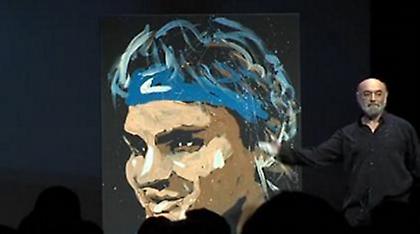 Έργο τέχνης σε χρόνο ρεκόρ ο Φέντερερ (video)