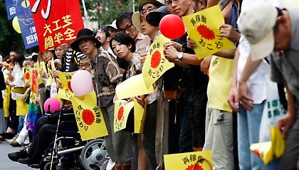 Ανθρώπινη αλυσίδα κατά των πυρηνικών