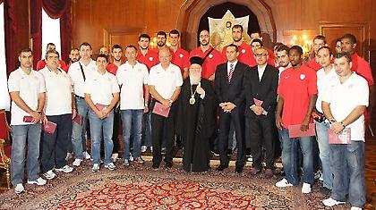 Επίσκεψη του Ολυμπιακού στον Πατριάρχη (pics)