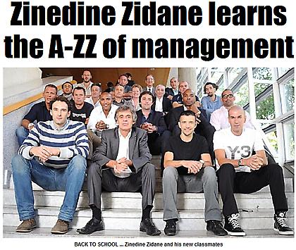 Επιστροφή στα… θρανία για τον Ζιντάν!