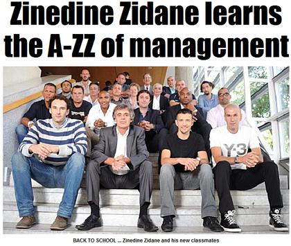 Επιστροφή στα… θρανία για τον Ζιντάν!