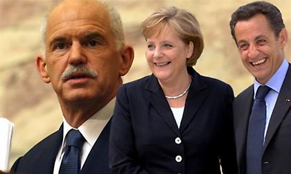 Τελεσίγραφο στον Παπανδρέου από Μέρκελ και Σαρκοζί