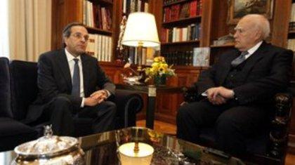 Στον Πρόεδρο της Δημοκρατίας ο Αντώνης Σαμαράς