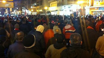 Διαδήλωσαν οι φίλοι του Ολυμπιακού Βόλου