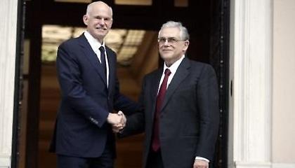 Αποχαιρετιστήρια σύσκεψη Παπανδρέου-Παπαδήμου