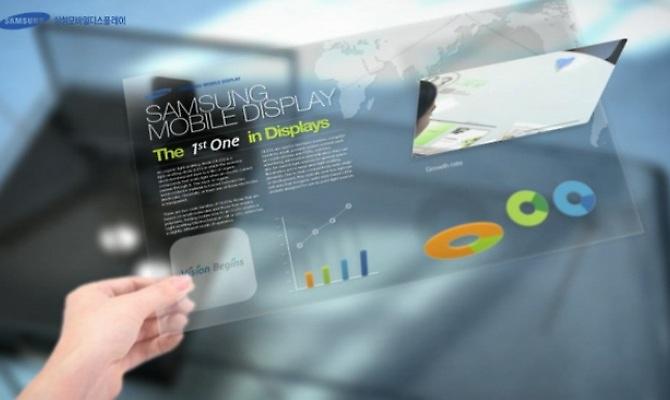 Μέσα στη χρονιά οι εύκαμπτες οθόνες της Samsung