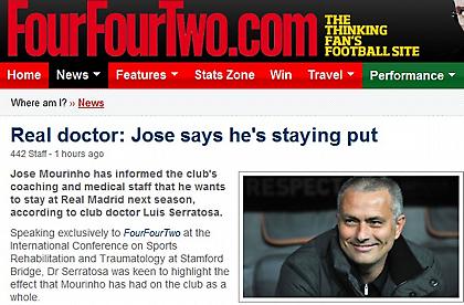 «Θα μείνει ο Μουρίνιο στη Ρεάλ»