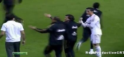 Η άσεμνη χειρονομία του Ρονάλντο (video)