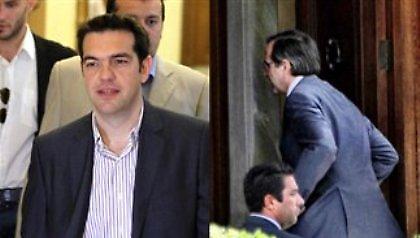 Μόλις 20 λεπτά διήρκεσε η συνάντηση Σαμαρά-Τσίπρα