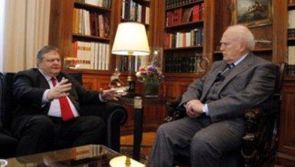 Στον Πρόεδρο της Δημοκρατίας ο Ευάγγελος Βενιζέλος