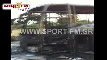 Αποκλειστικό: Το πούλμαν στις φλόγες!